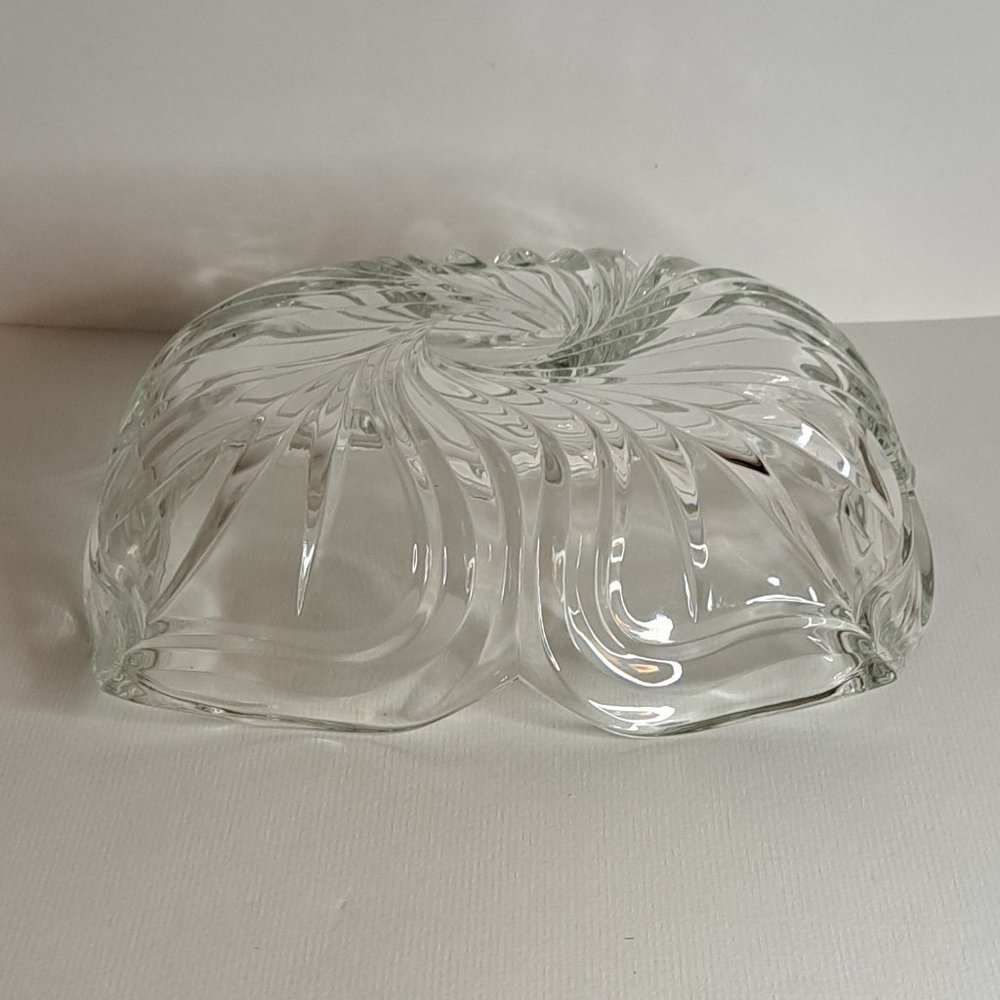 Mikasa "Spring Flair" Rectangle Heavy Crystal Cut Candy Dish 8" - Picture 4 of 8
